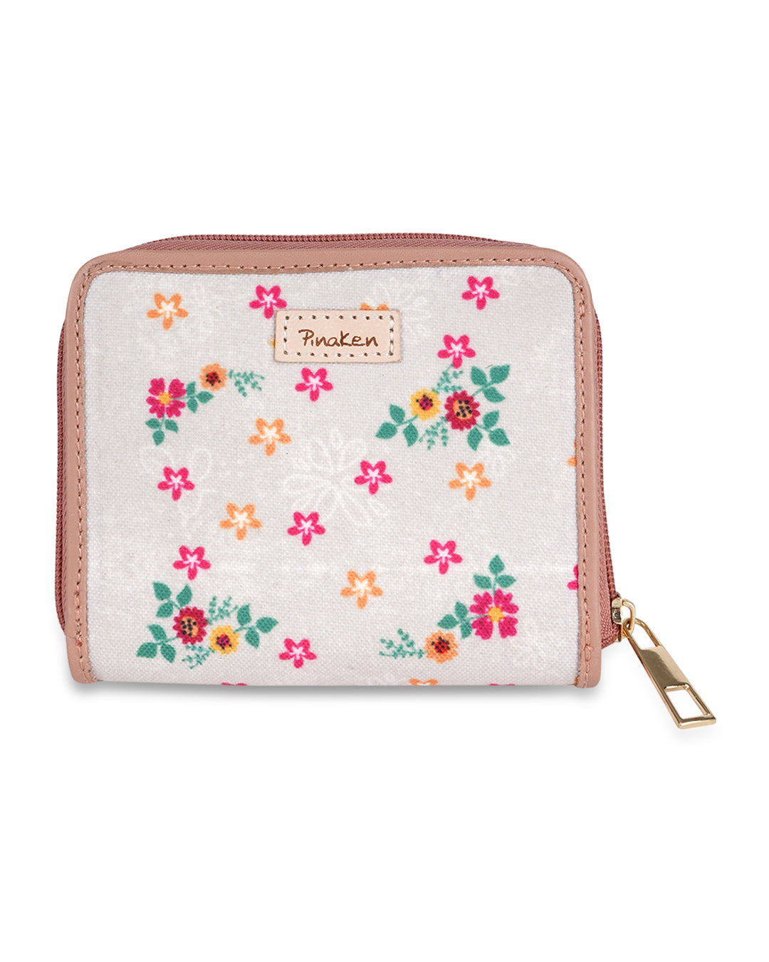 Decorative Elephant Top Zip Wallet