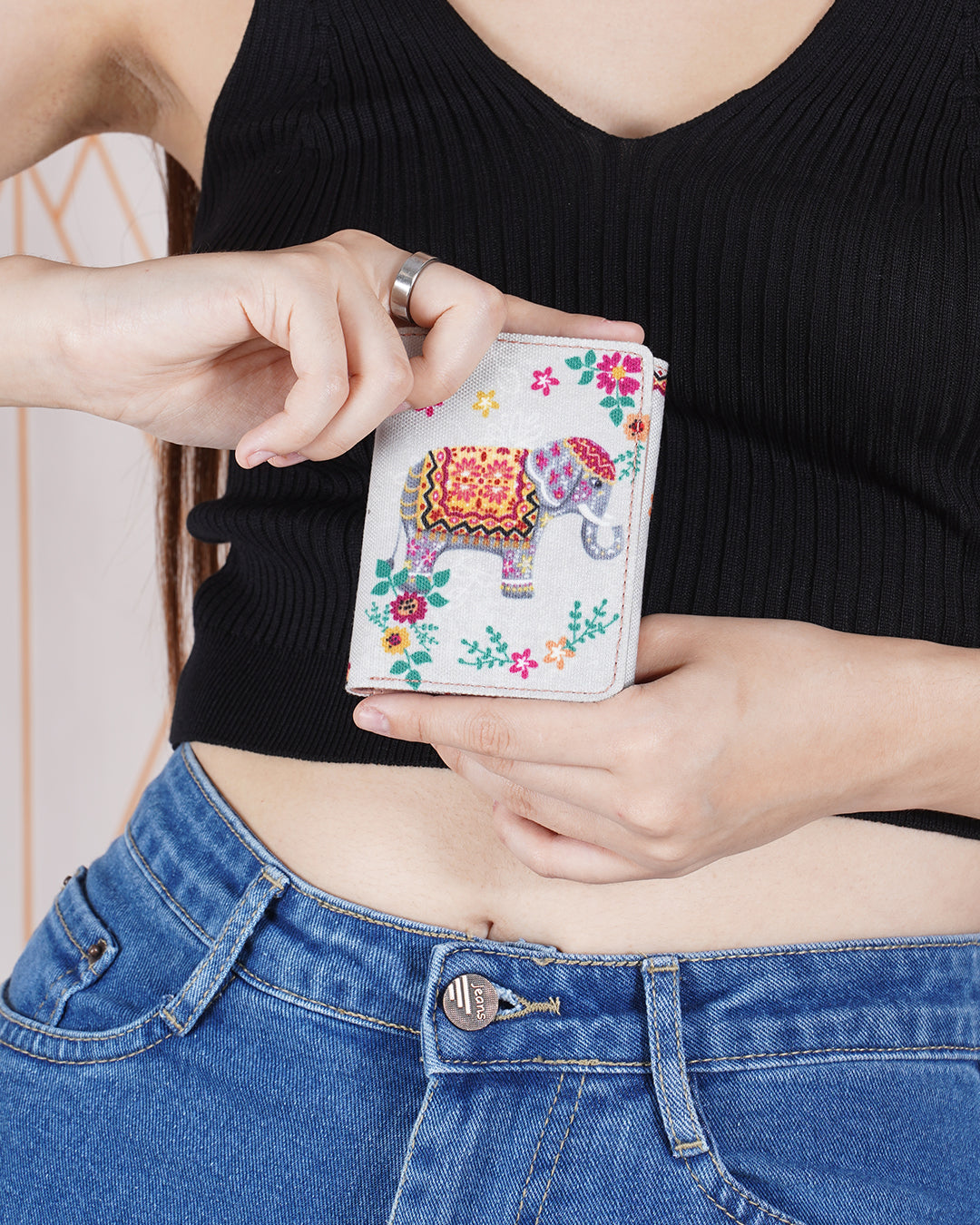 Decorative Elephant Pocket Wallet