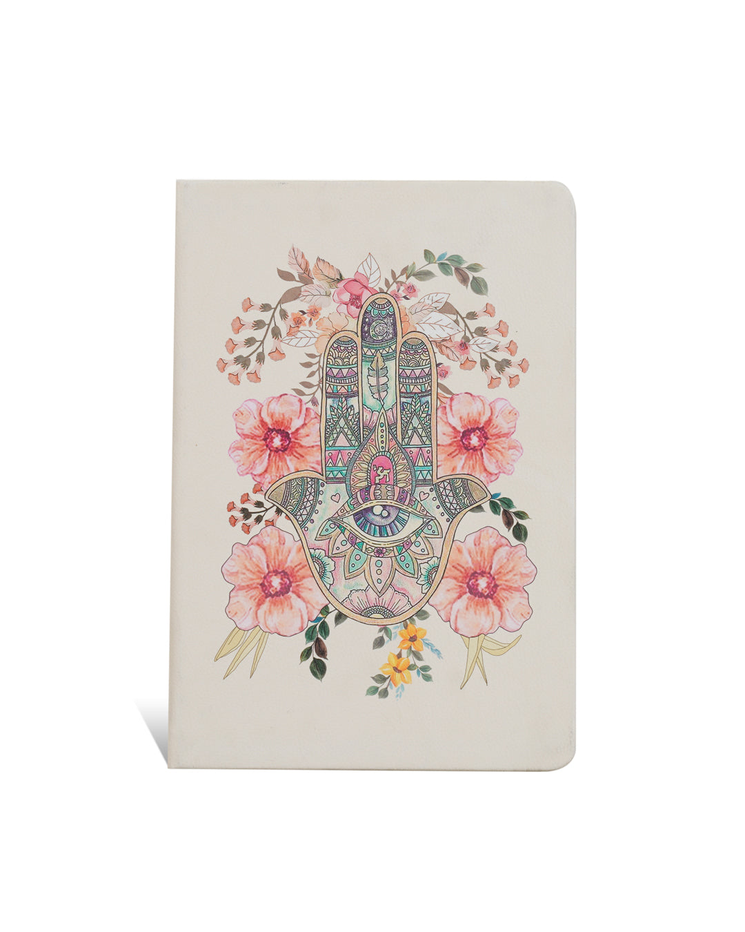 Hand of Fatima A4 Notebook With Printed Vegan Leather