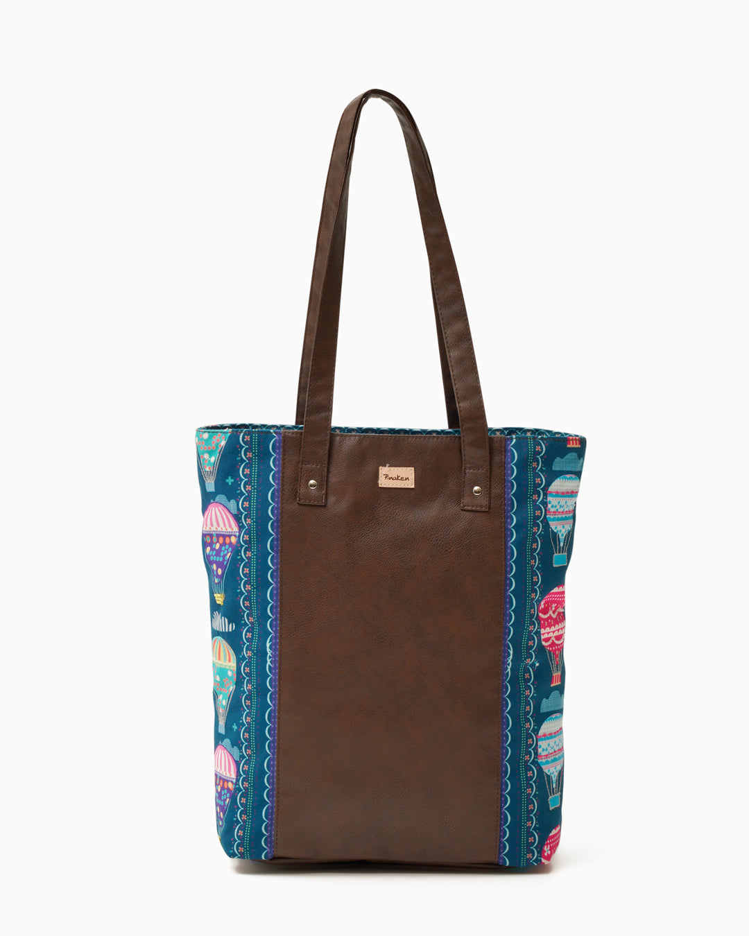 HIGH ON HAPPINESSS HOULDER TOTE BAG WITH VEGAN LEATHER