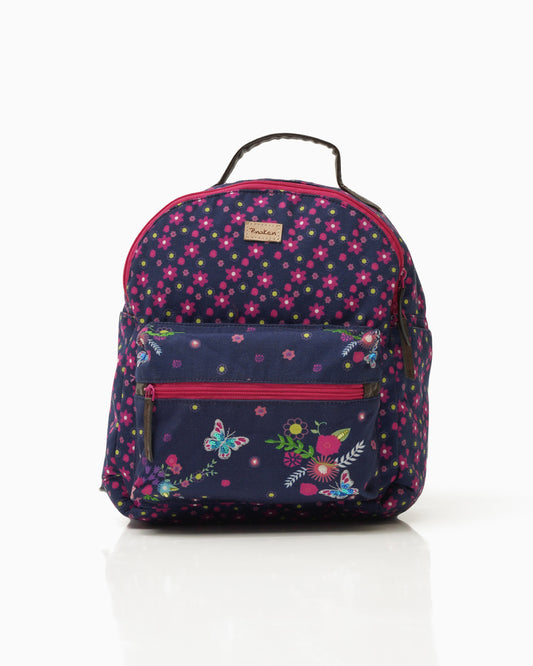 Butterfly Bloom Backpack Bag With Side Pockets
