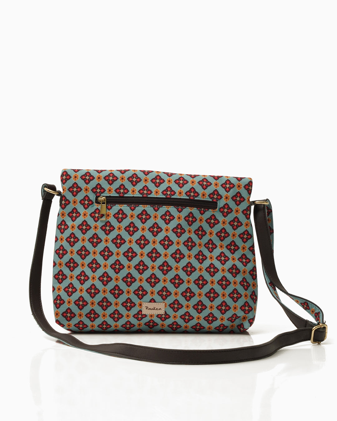 Floral Geo Foldover Sling Bag