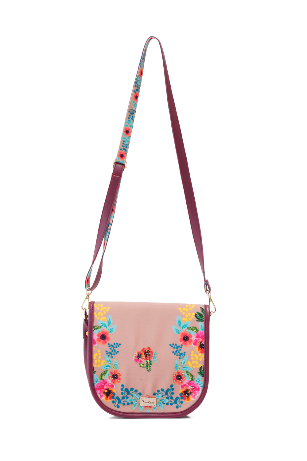 Flower Garden Flap Sling Bag