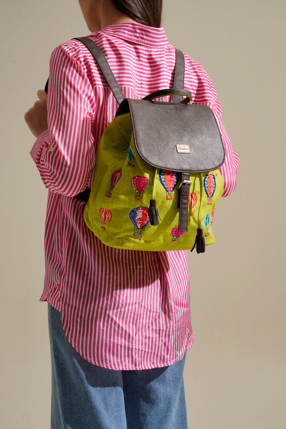 Hot Air Ballon Drawstring Backpack