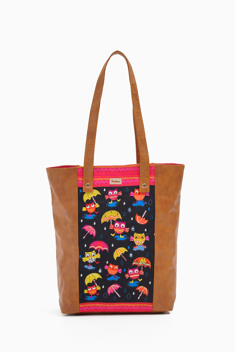 Funky Owl Pu Side Tote bag