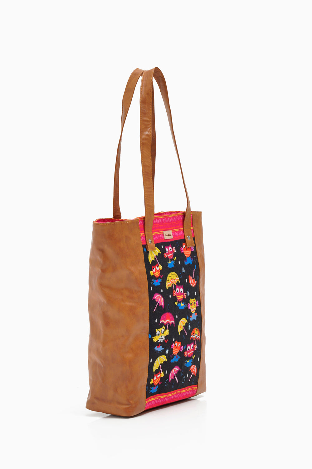 Funky Owl Pu Side Tote bag