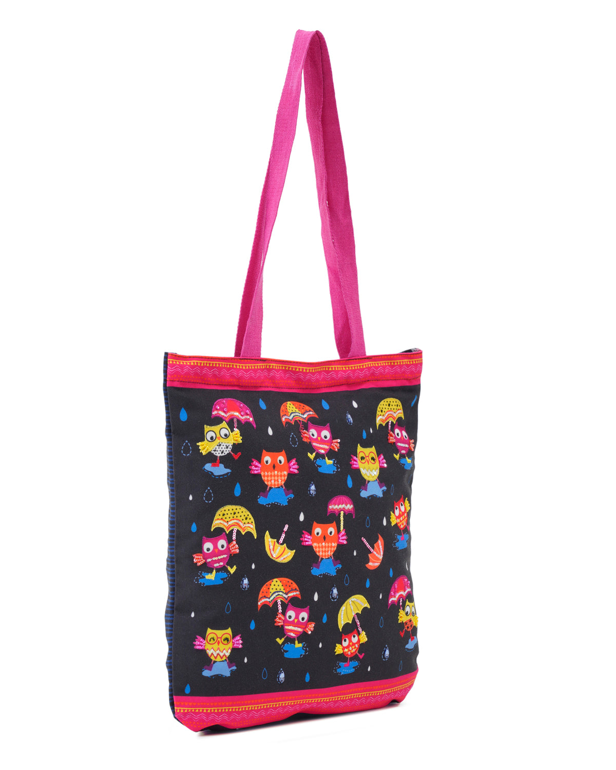 Funky Owl Tote Bag Cotton Handle