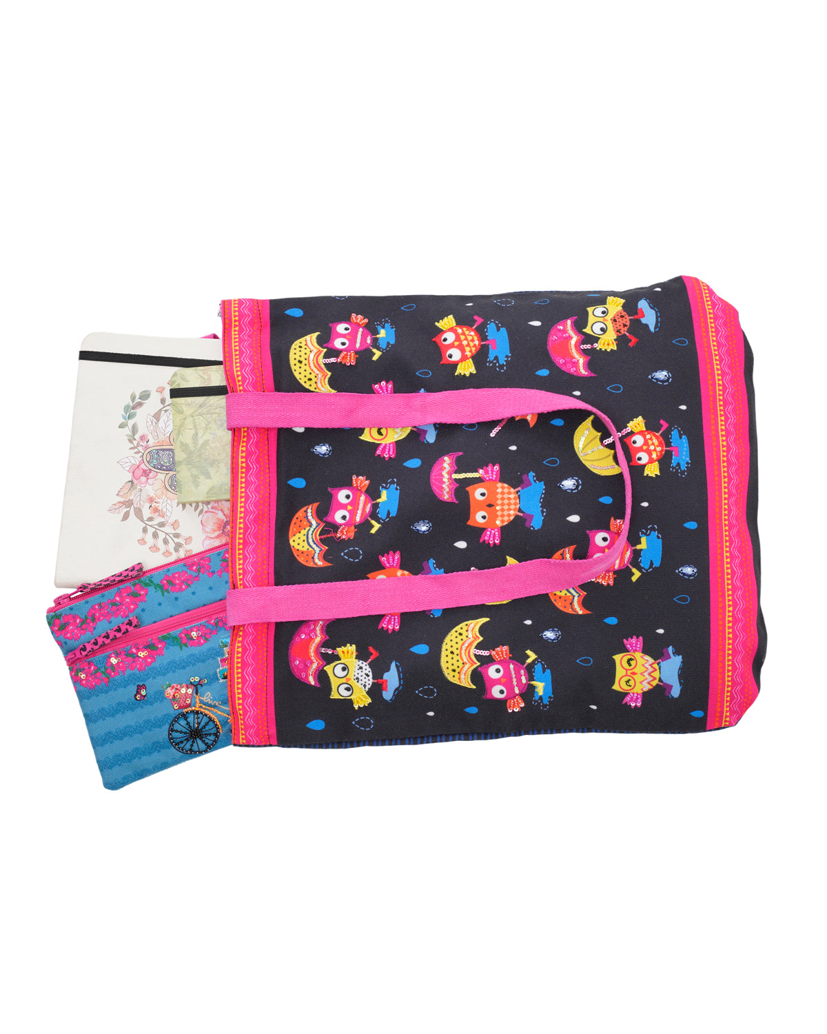 Funky Owl Tote Bag Cotton Handle