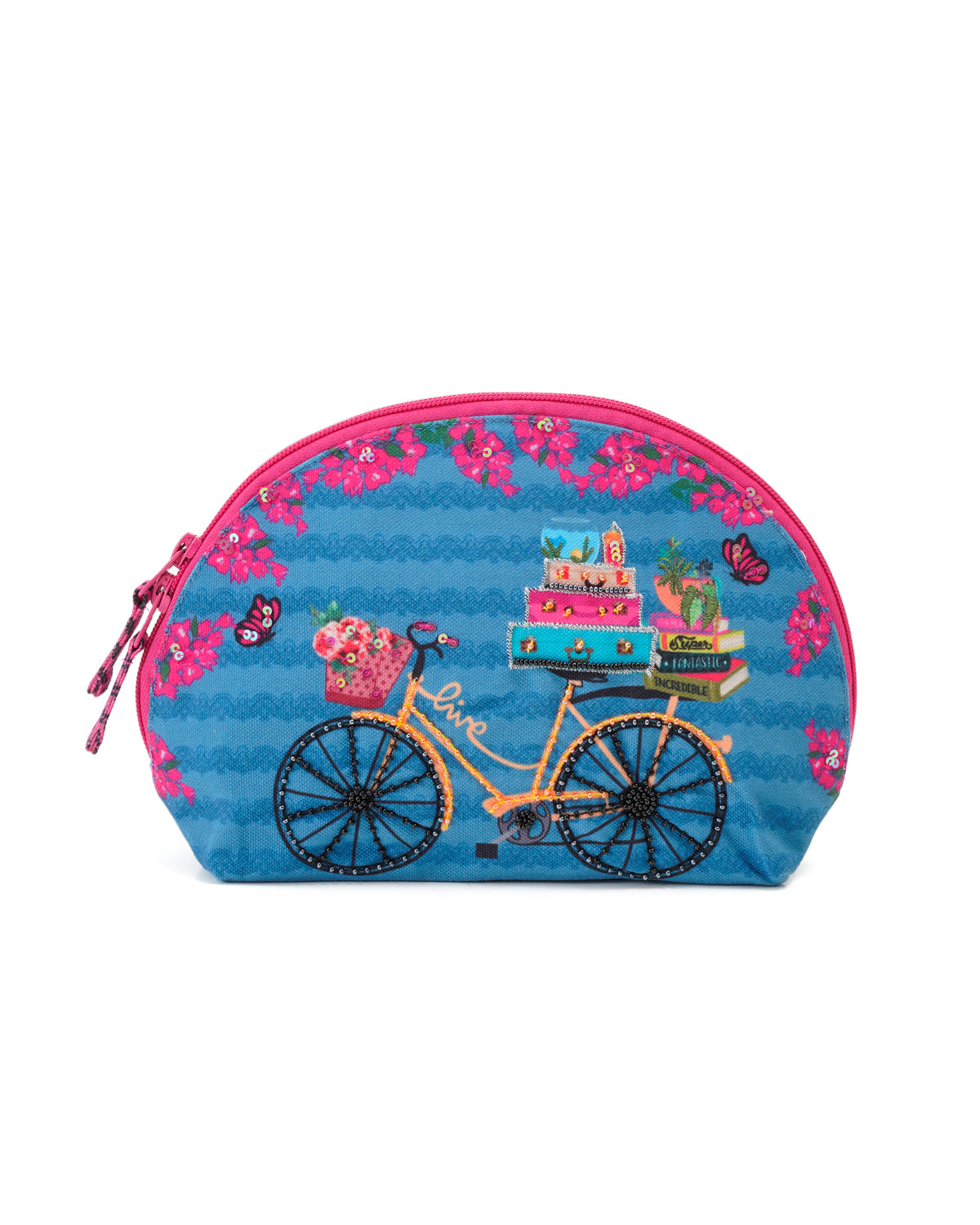 Back To School Cosmetic Bag Halfmoon