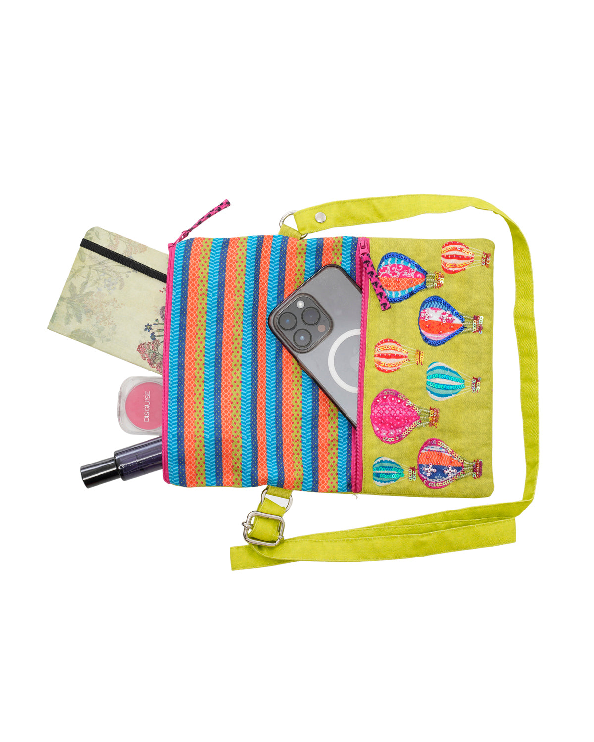 Hot Air Ballon Folded Sling Bag
