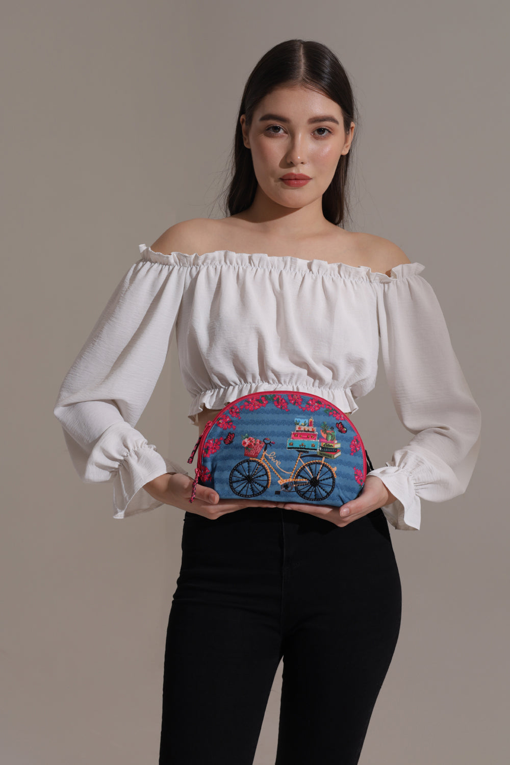 Back To School Cosmetic Bag Halfmoon