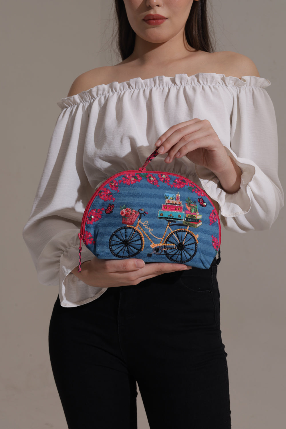 Back To School Cosmetic Bag Halfmoon