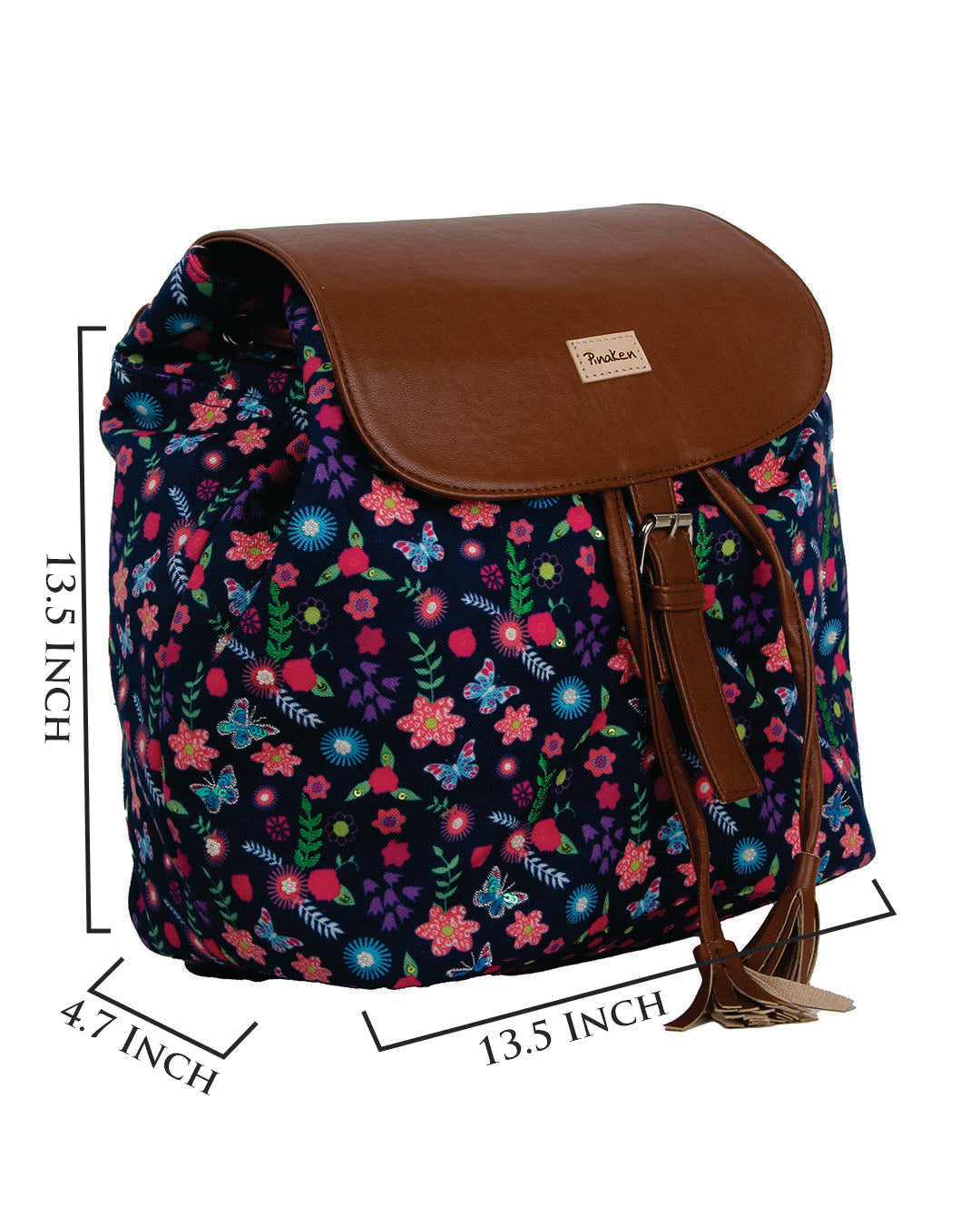 Butterfly Bloom Drawstring Bag Pack