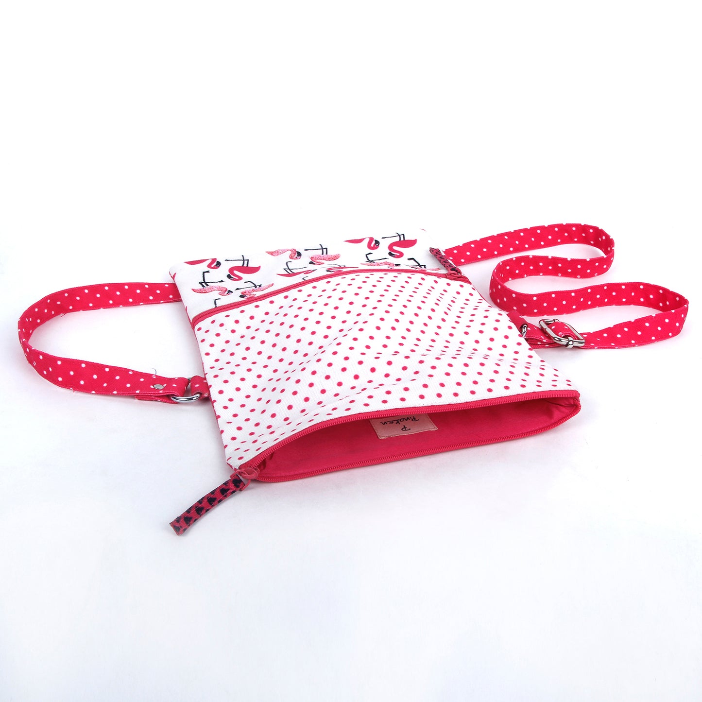 Flamingo Blush folded Sling Bag