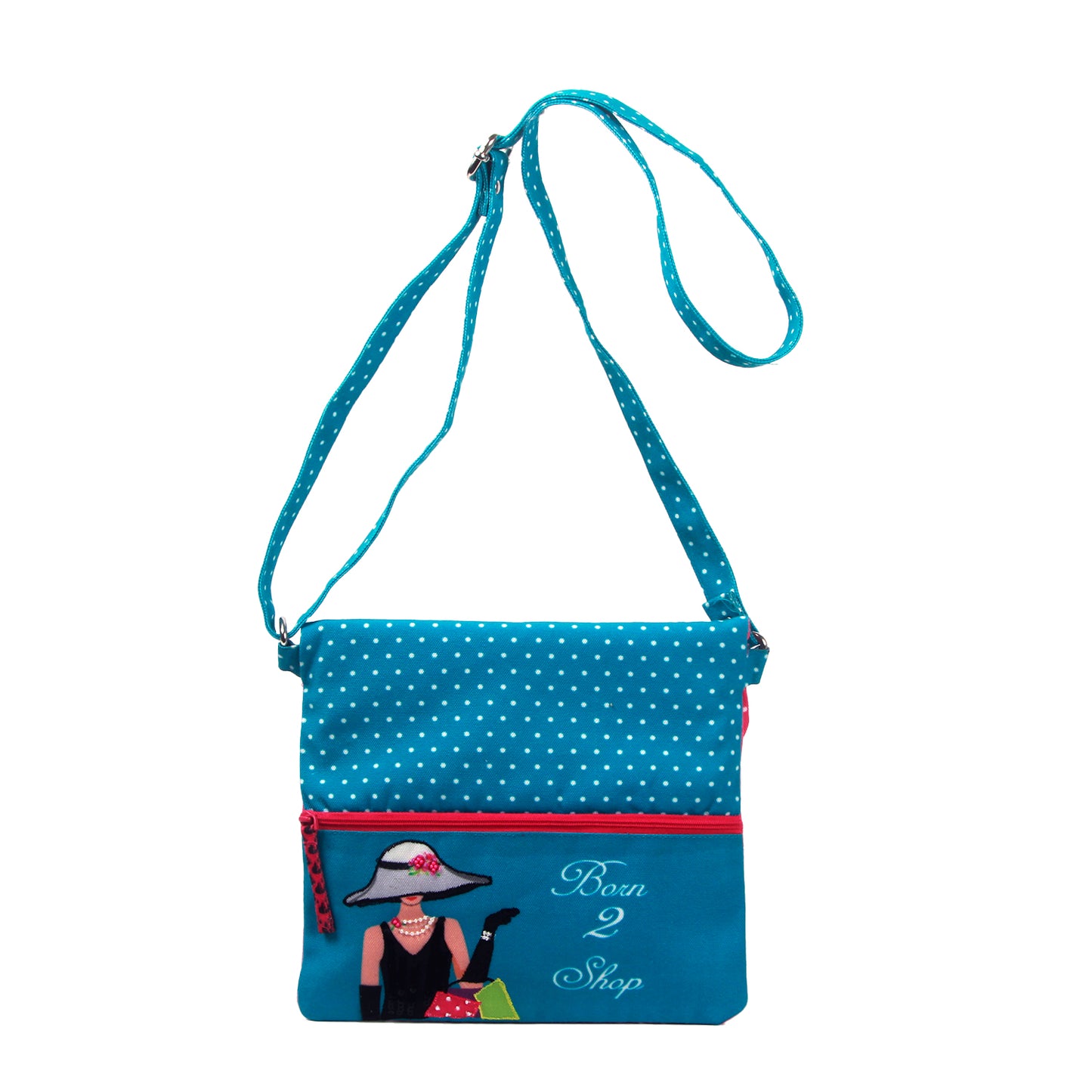 Born To Shop Folded Sling Bag