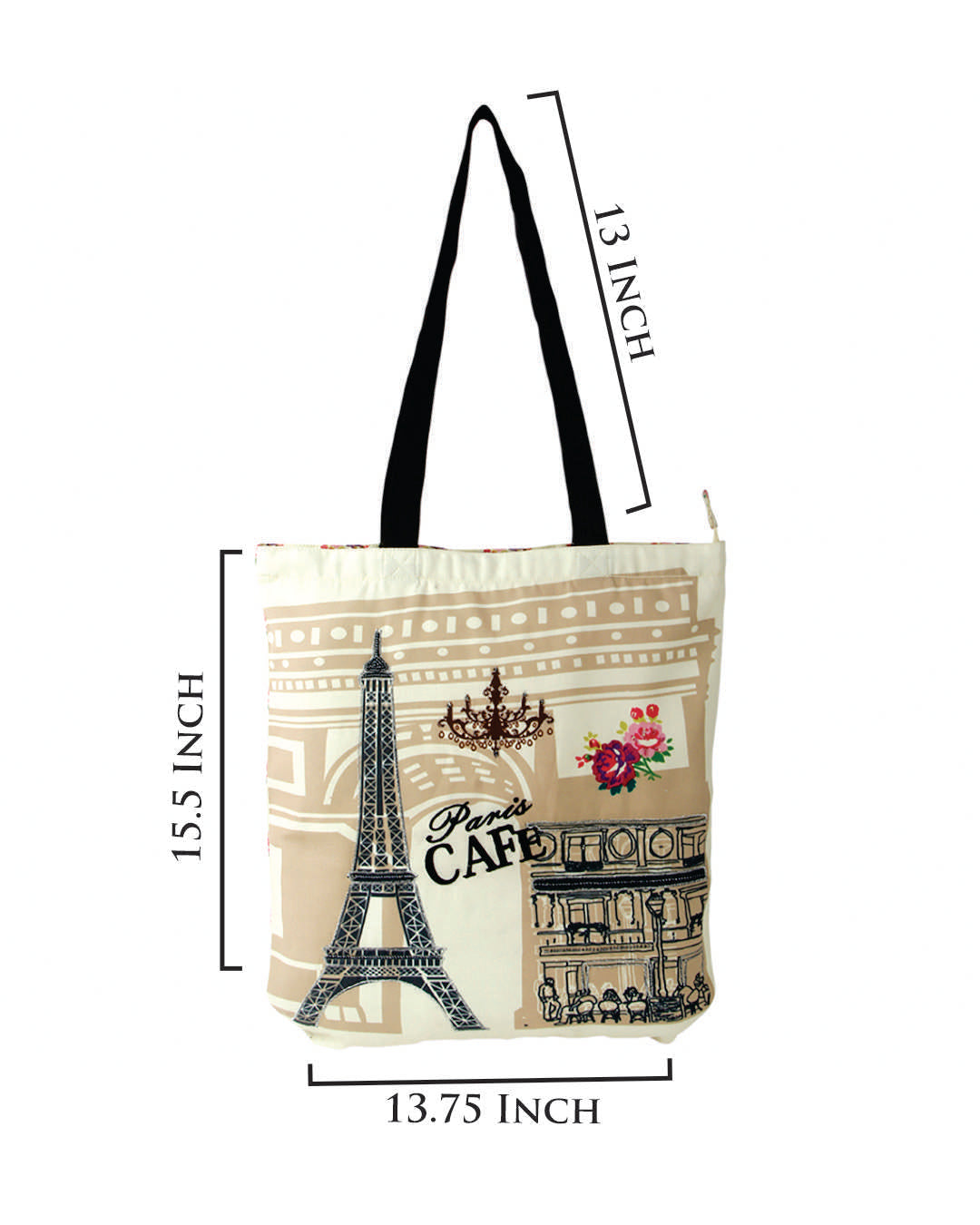 Paris Café Tote Bag Niwad Handle
