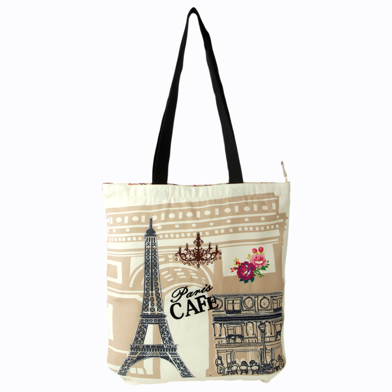 Paris Café Tote Bag Niwad Handle Pinakenhome