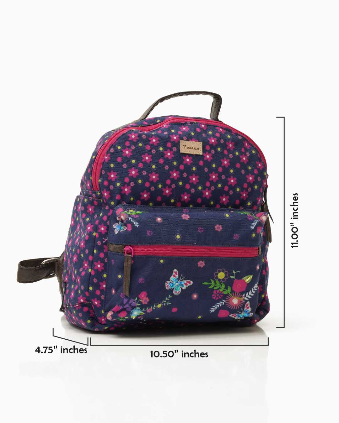 Butterfly Bloom Backpack Bag With Side Pockets