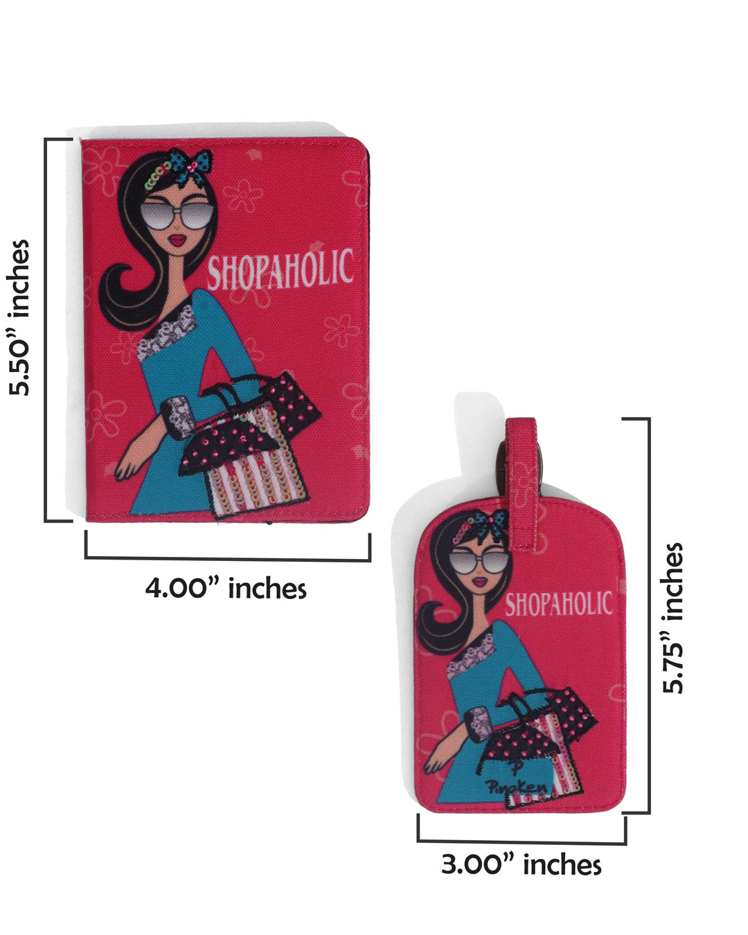 PASSPORT HOLDER * Luggage Tag Set of 2