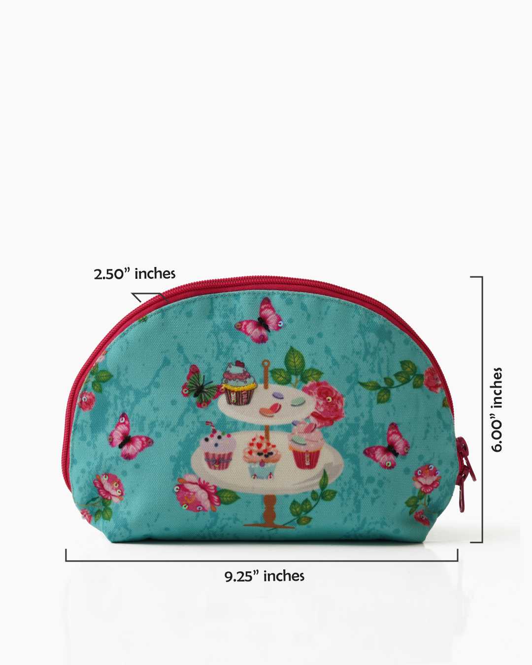 Cupcake Halfmoon Cosmetic Bag