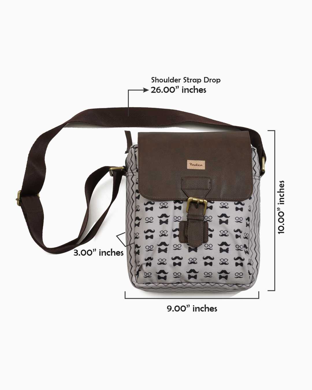 Bow & Moustache Sling Bag