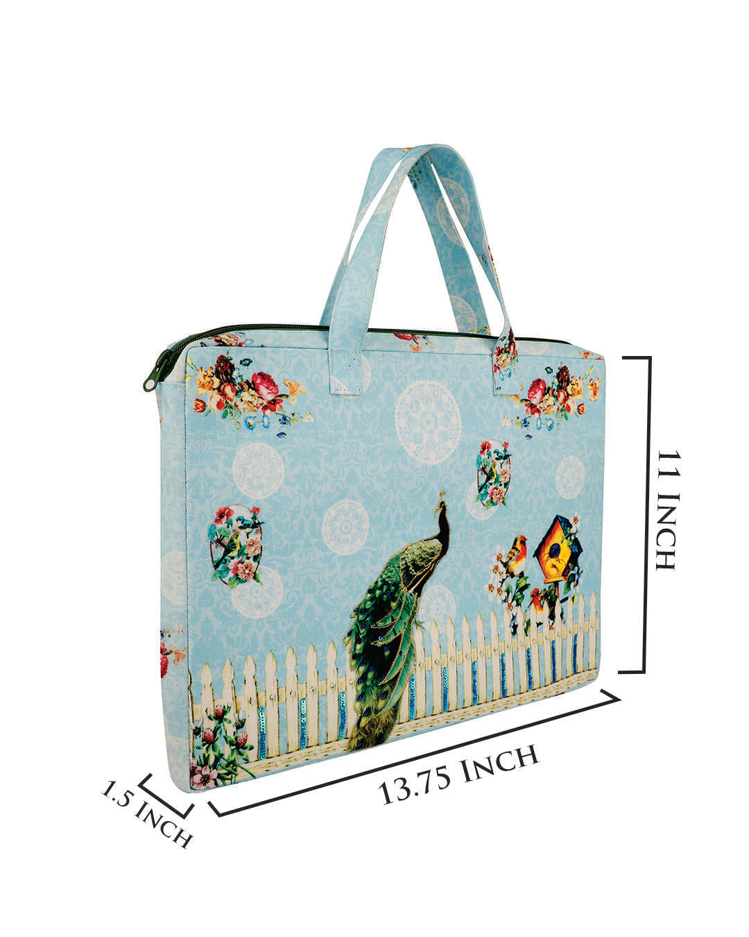 Peacock Fence Laptop Sleeve