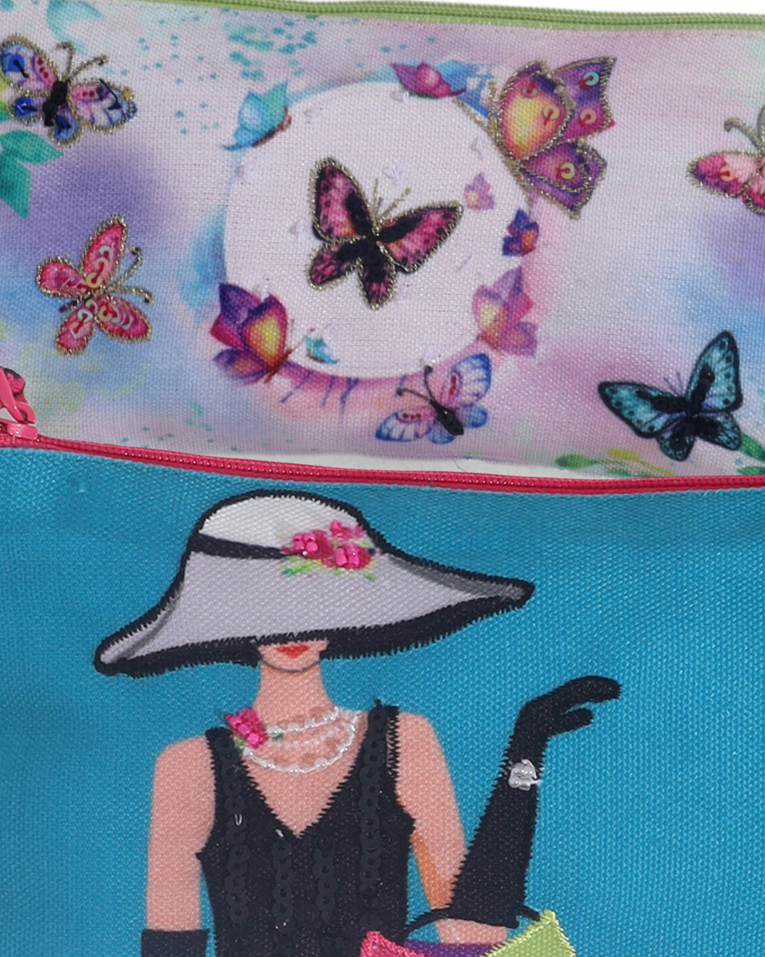 Born to Shop Set Of 2 Combo Pencil Pouch