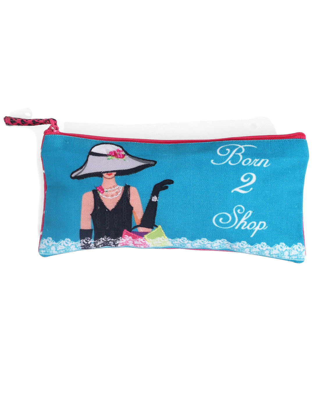 Born to Shop Set Of 2 Combo Pencil Pouch