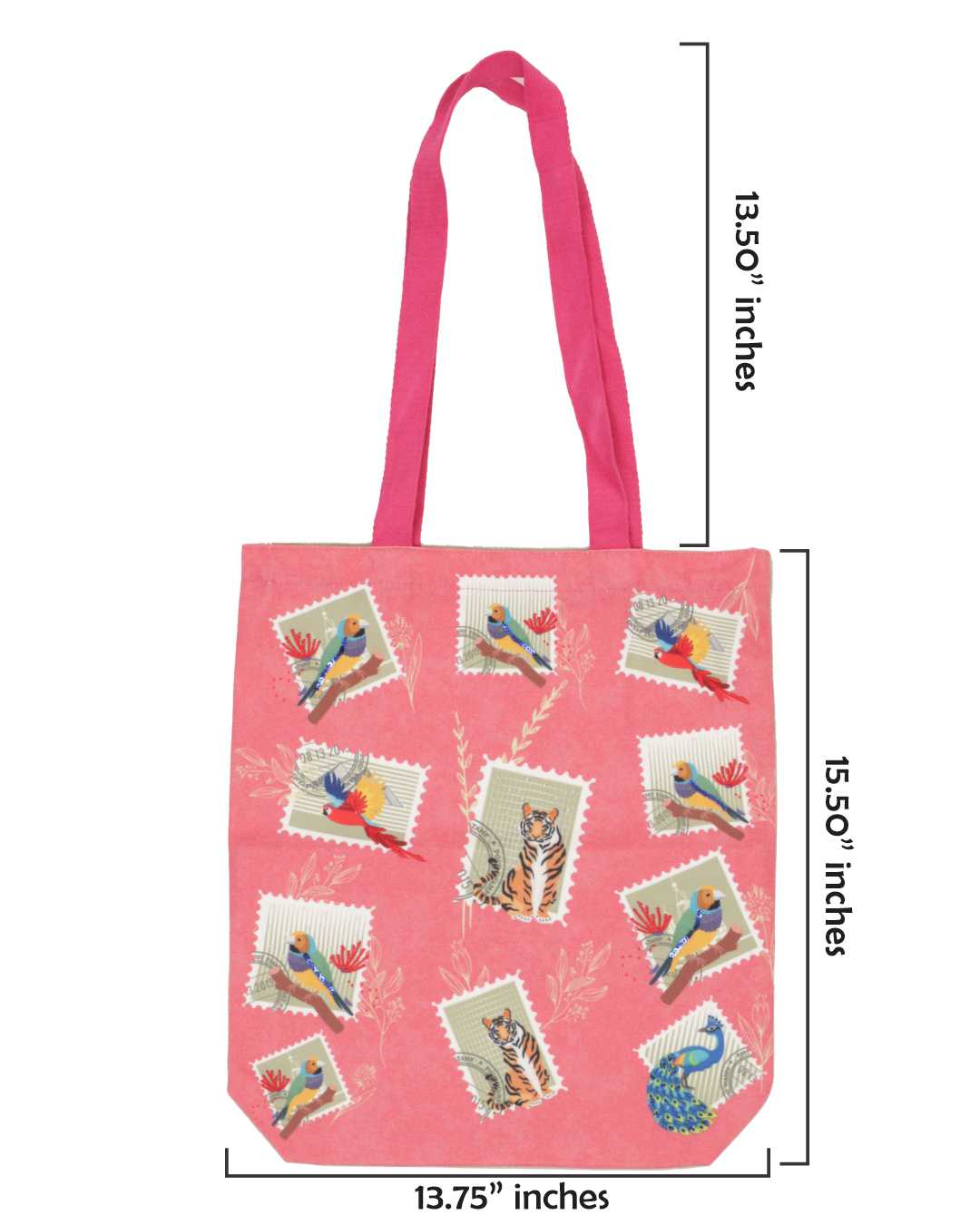 Jungle Stamp Tote bag Cotton Handle