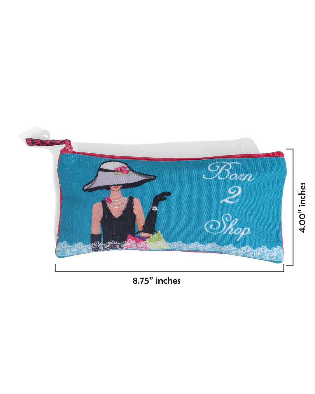 Born to Shop Set Of 2 Combo Pencil Pouch