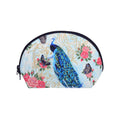 Peacock Cosmetic Bag Halfmoon