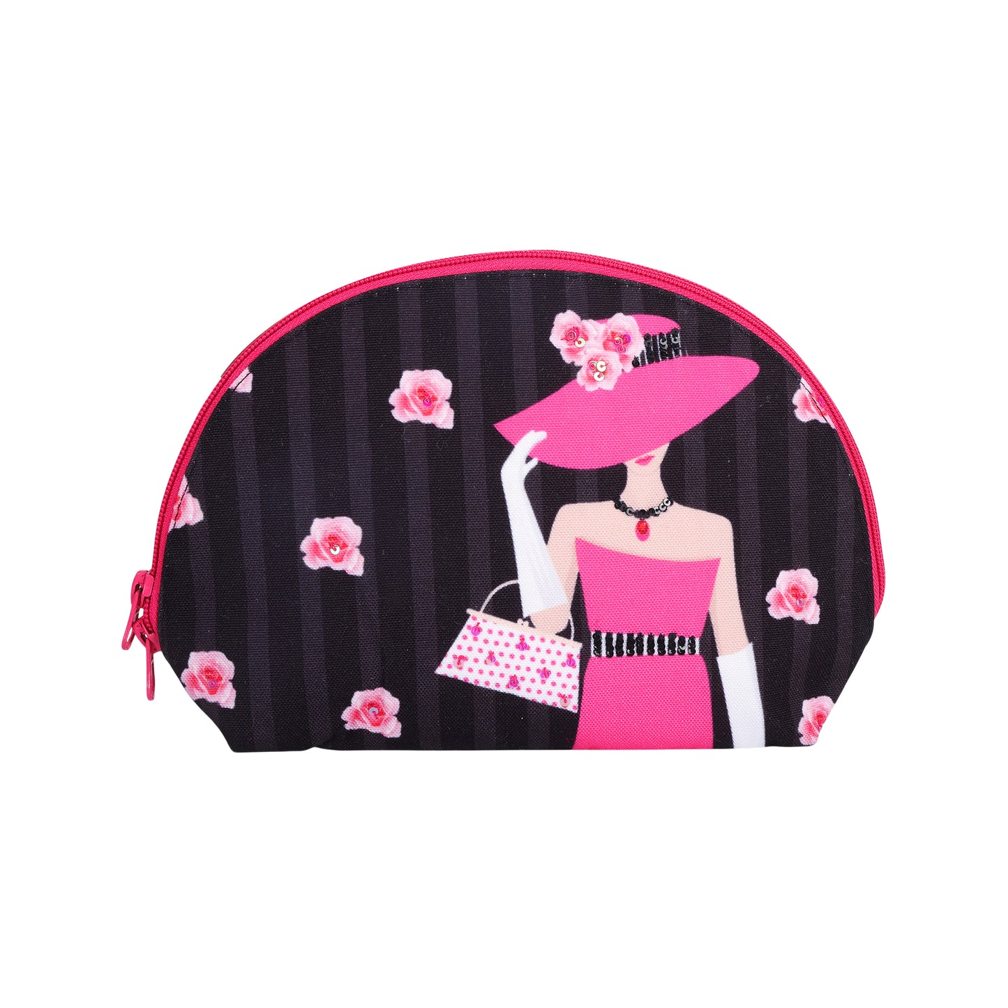 Pink Elegance Fashion Cosmetic Pouch