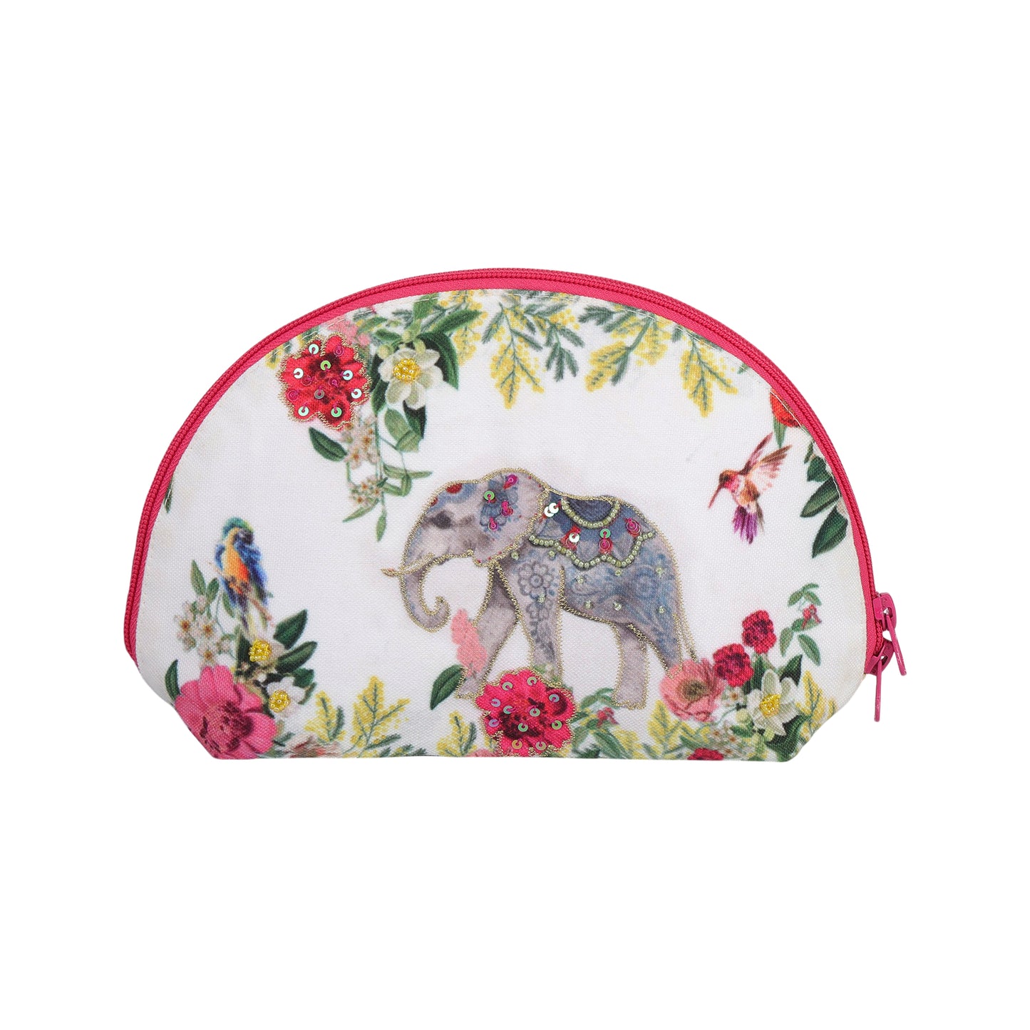 Royal Elephant Garden Cosmetic Pouch