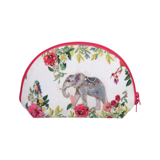 Royal Elephant Garden Cosmetic Pouch