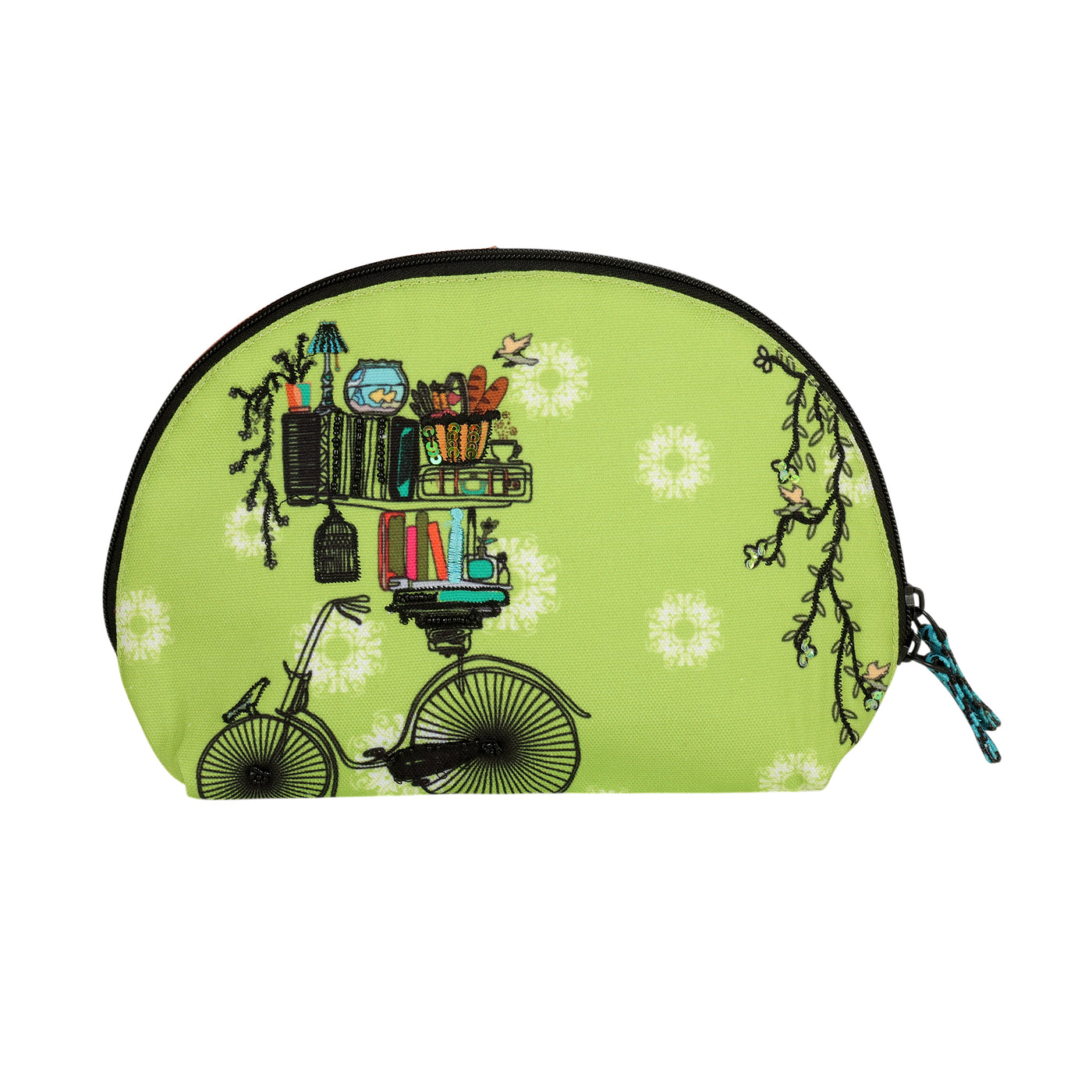 Brain Bridge Cycle Cosmetic Bag Halfmoon