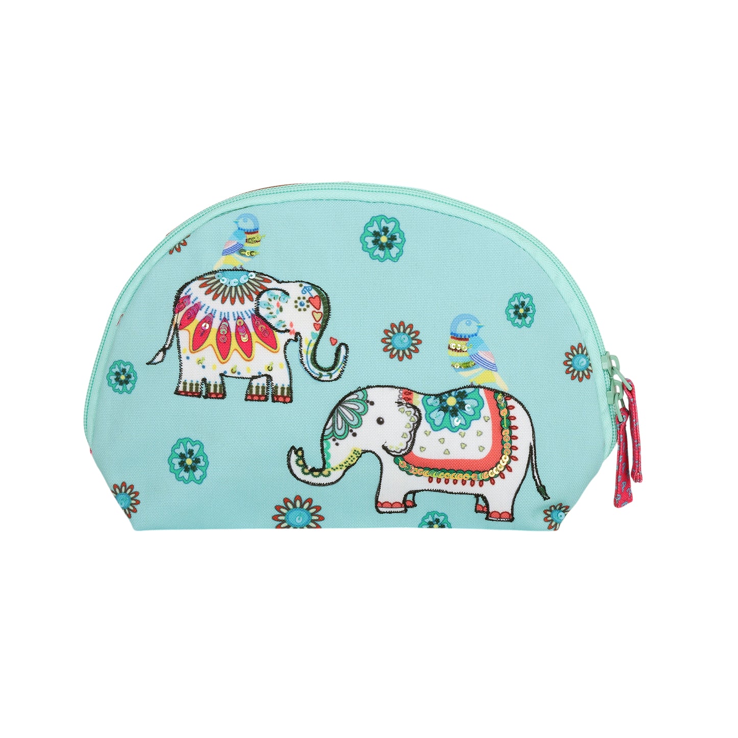 Turquoise Royal Elephant Bloom Pouch