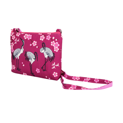 Blossom Crane Wanderer Sling Bag