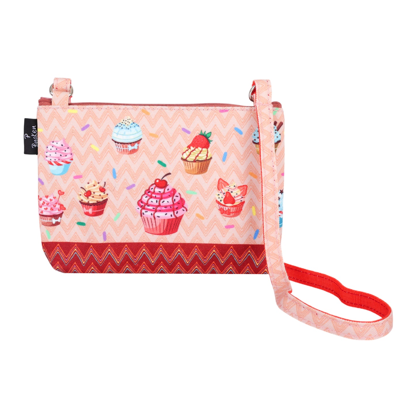 Berry Cupcake Carnival Crossbody Pouch