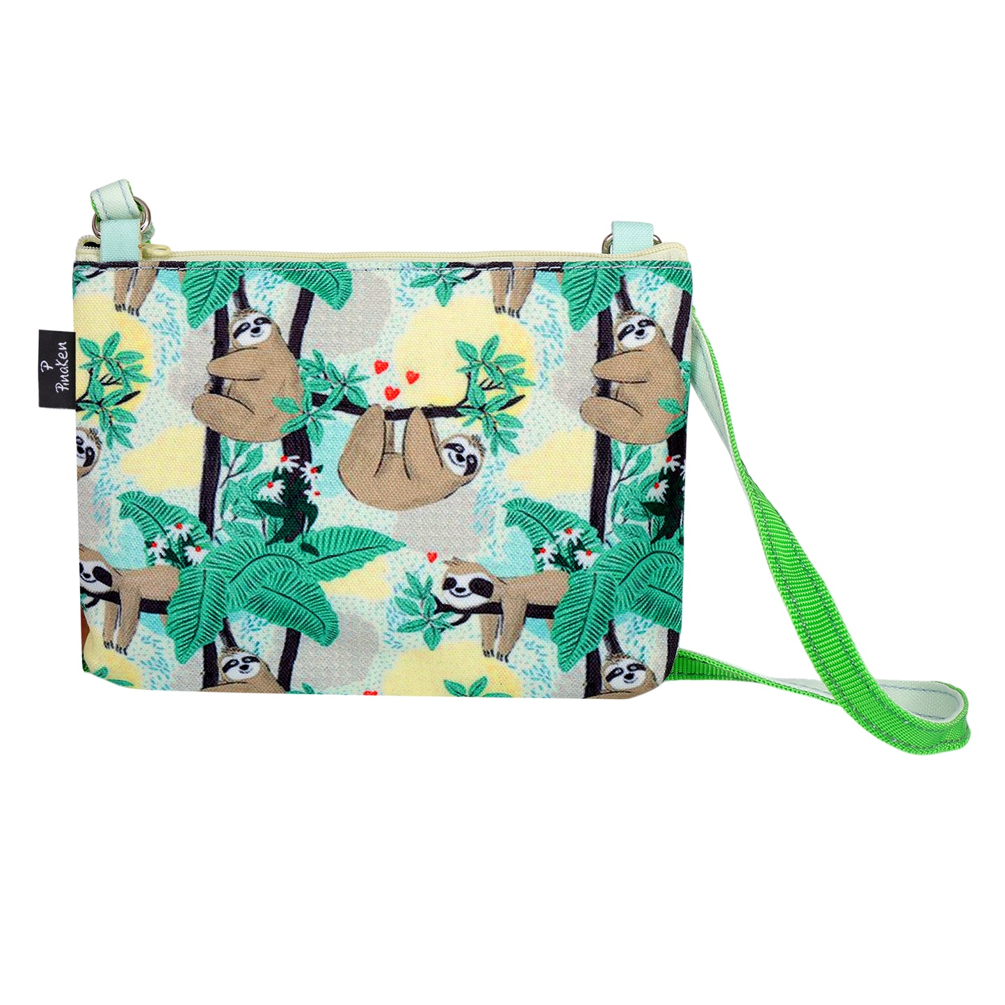 Lazy Jungle Sloth Crossbody Pouch