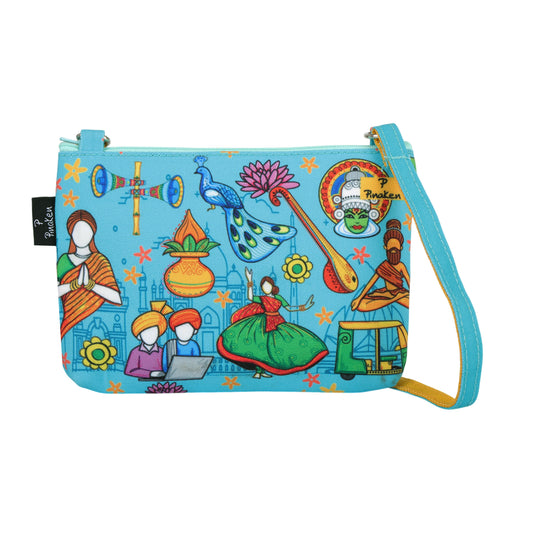 India Mosaic Heritage Crossbody Pouch