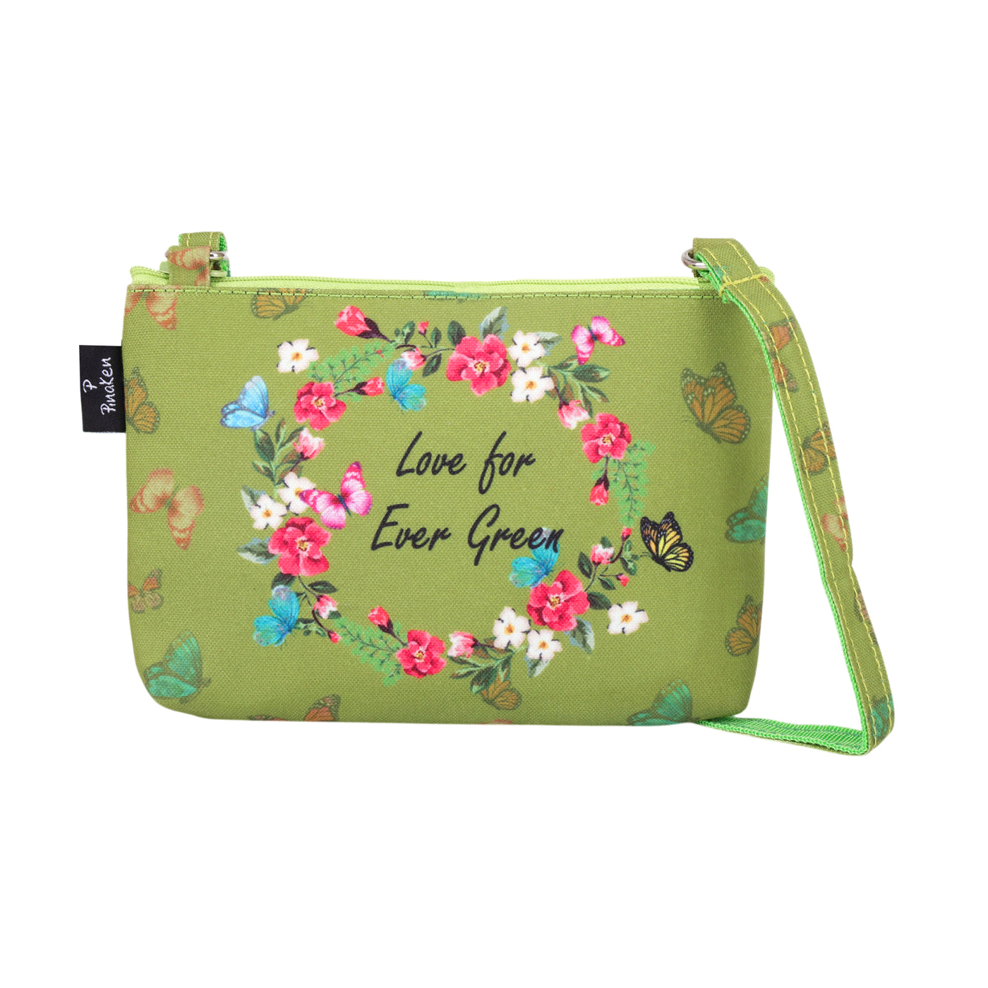 Evergreen Butterfly Bloom Sling Bag