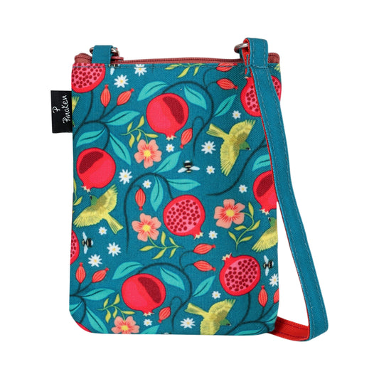 Pomegranate Garden Mini Crossbody Sling Bag
