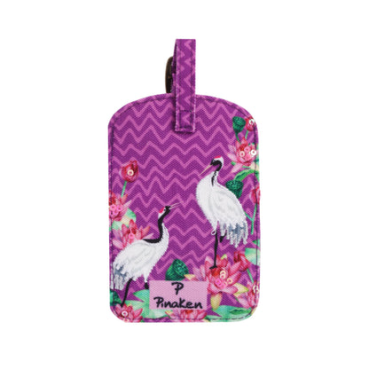 Lotus Crane Garden Luggage Tag