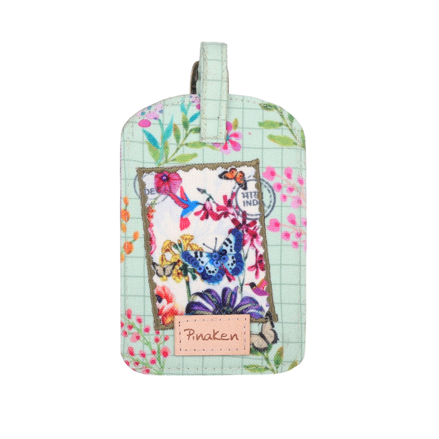 Vintage Botanical Postcard Luggage Tag