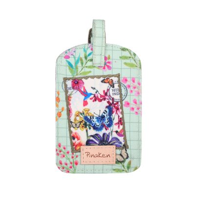 Vintage Botanical Postcard Luggage Tag