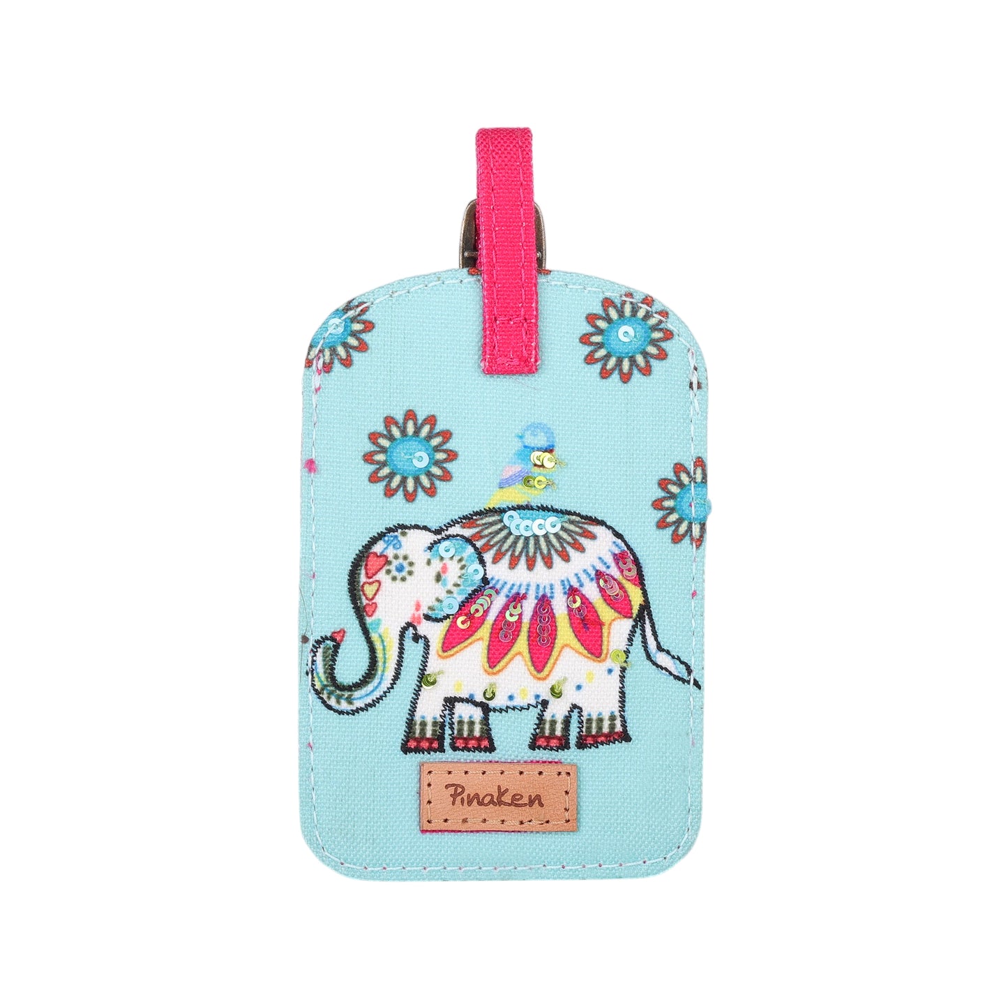 Festive Elephant Luggage Tag