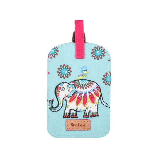 Festive Elephant Luggage Tag