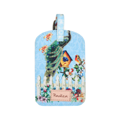 Peacock Garden Luggage Tag