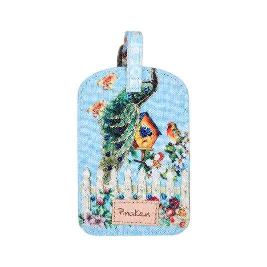 Peacock Garden Luggage Tag