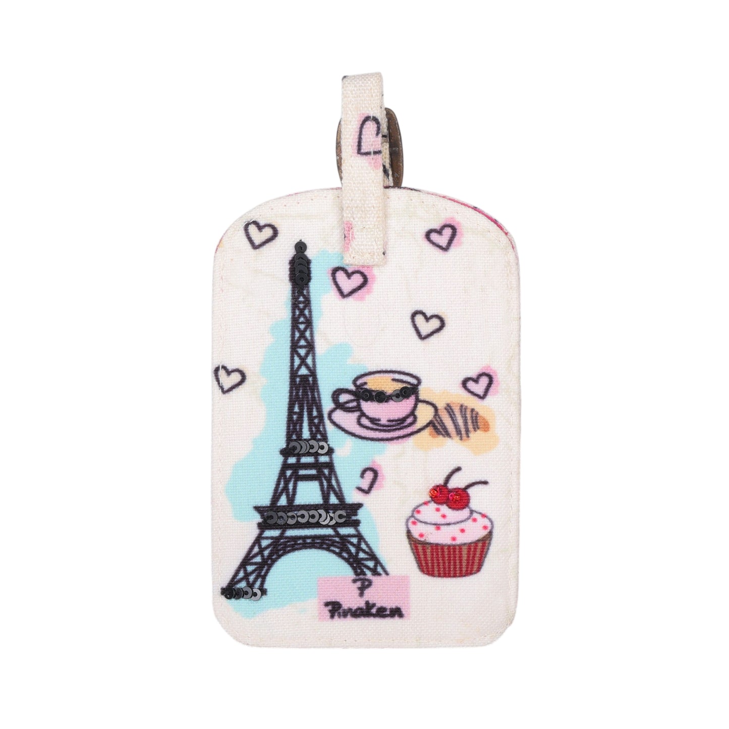 Paris Café Delight Luggage Tag